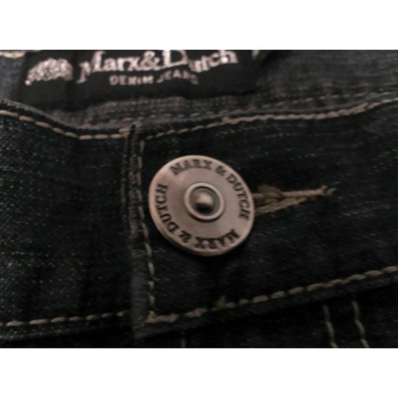 Marx & Dutch Unisex Jeans (40x32) Classic Fit Comfort Straight Legs Medium Wash - Picture 8 of 16